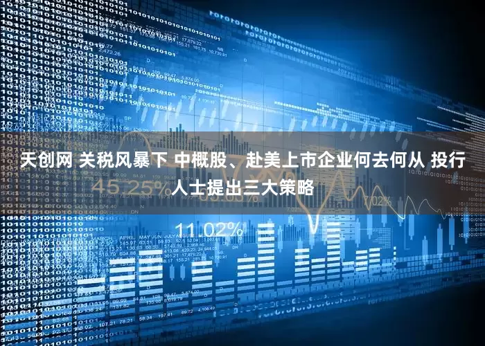 天创网 关税风暴下 中概股、赴美上市企业何去何从 投行人士提出三大策略
